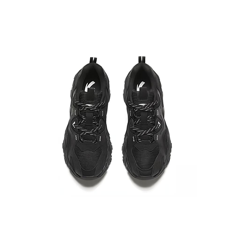 Anta Meteorite Cushioning Slip Resistant Abrasion Resistant Low top Chunky Sneakers Men's Black 112348852-2