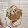 Frische und Leichte Blumen-Webtasche, Strandurlaubs-Tasche, Strand-Einkaufstasche mit einer Schulter, Handtasche, Einkaufskorb-Tasche