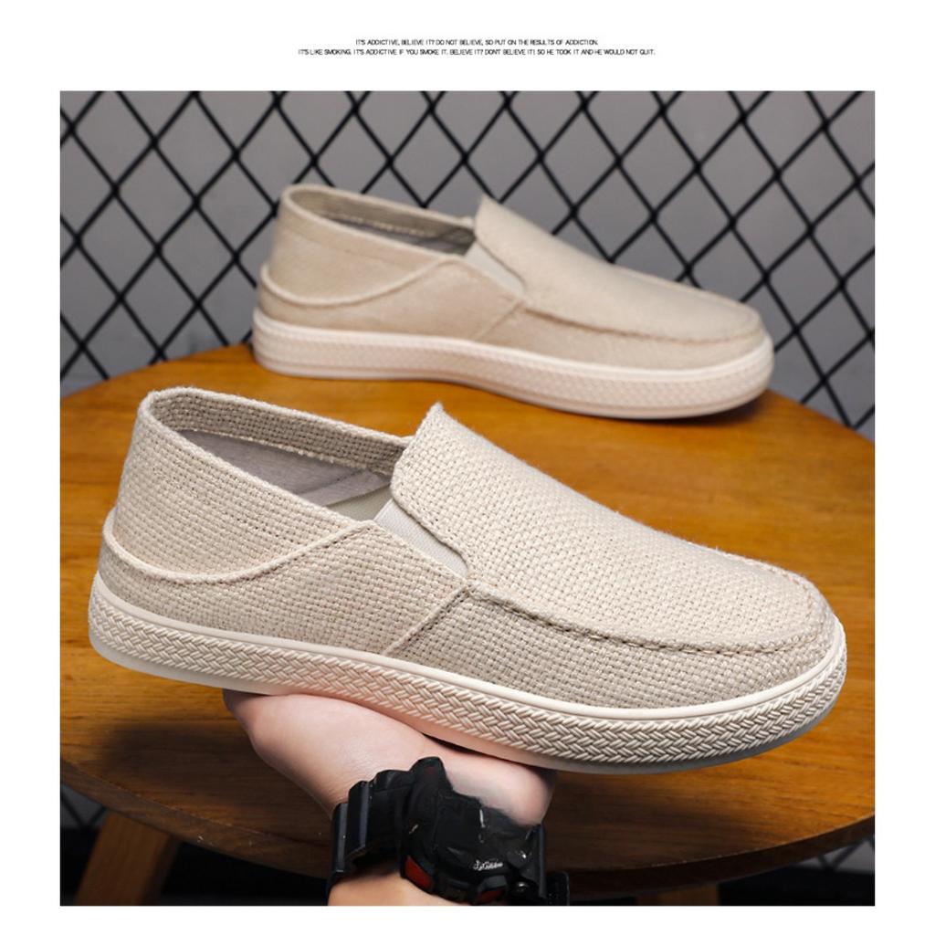 Men's Shoes, Summer Low Cut Casual Shoes, Comfortable Cloth Shoes, Versatile Single Shoes, Soft Soled Breathable Board Shoes