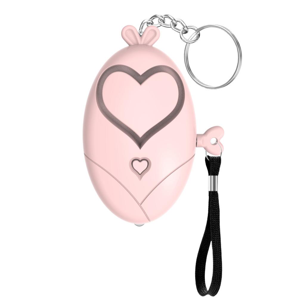 Personal Self Defense Alarm 130DB Heart Shaped Women Elderly Portabl Safety Siren Keychain Emergency Security Protect Alarms