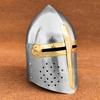 Authentic Templar Crusader Helmet 12th Century Medieval Great Helmet Replica for Cosplay,