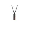 Emporio Armani Fashion Eagle Pendant Steel Necklace Men Necklace Black Red EGS2593001