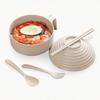 Ramen Kocher Ramen Schüssel Set mit Löffel Essstäbchen Gabel Mikrowellen Nudelschüssel Schnell Ramen Kocher Studentenwohnheim Essentials
