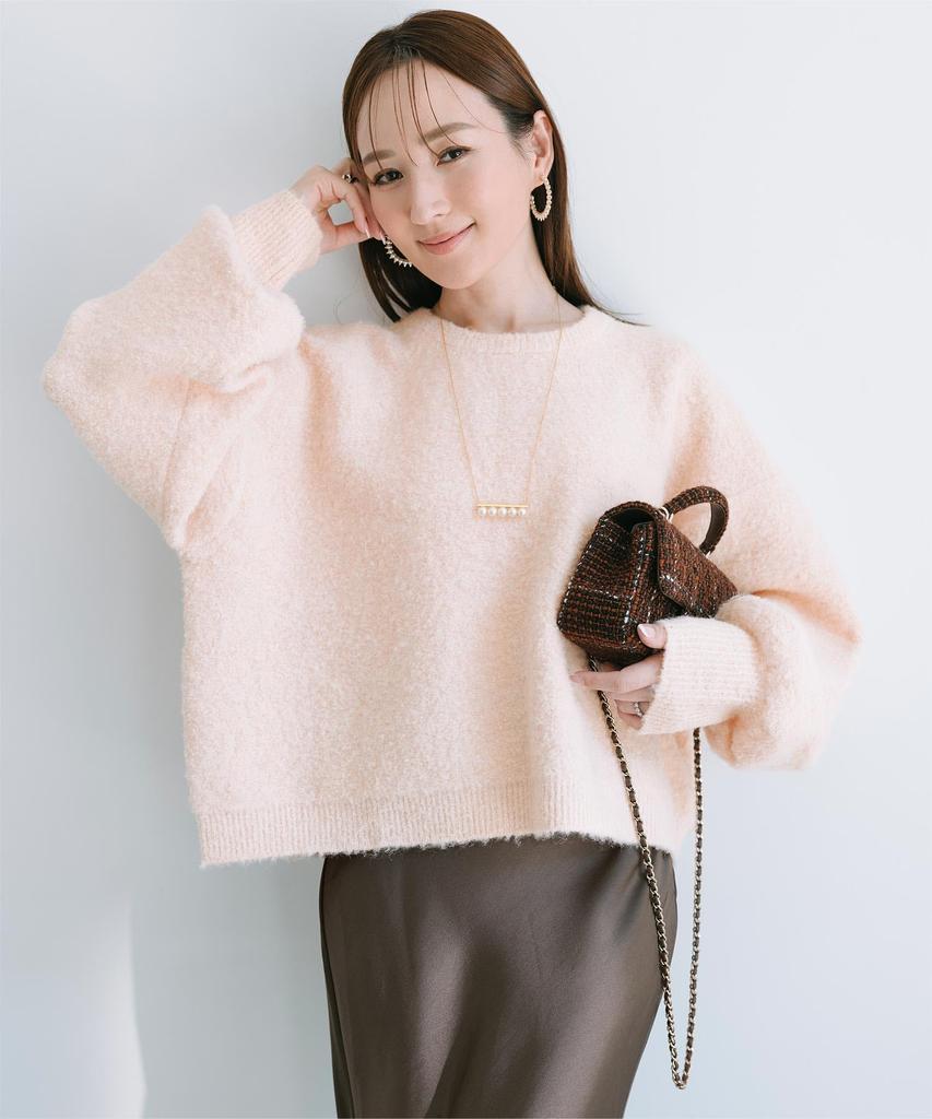 Yours Wool Blend Cropped Crew Neck Knit Size Pink BEXU1682, Women's, M,