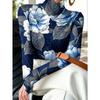 Lady's Sexy High-neck Long-sleeved T-shirt, Soft Texture for Autumn and Winter Tops, Machine Washable