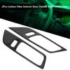 Carbon   Door Handle Bowl Cover Trim High Quality Scratch Resistant Car Interior Accessories for 2015 2017 Black 2pcs