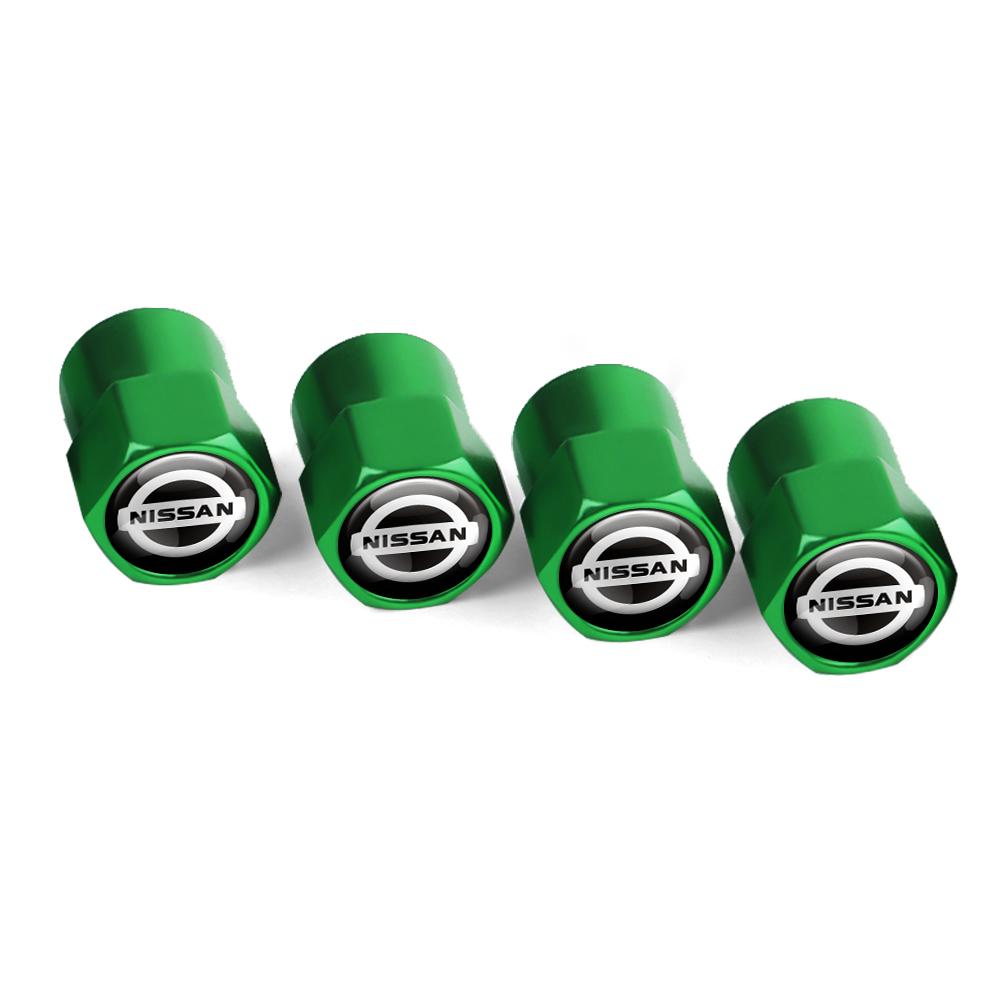4pcs Car Metal Wheel Tire Valve Caps Stem Case For Nissan X-trail Qashqai Note Juke Sentra Patrol Navara Micra Car Accessories