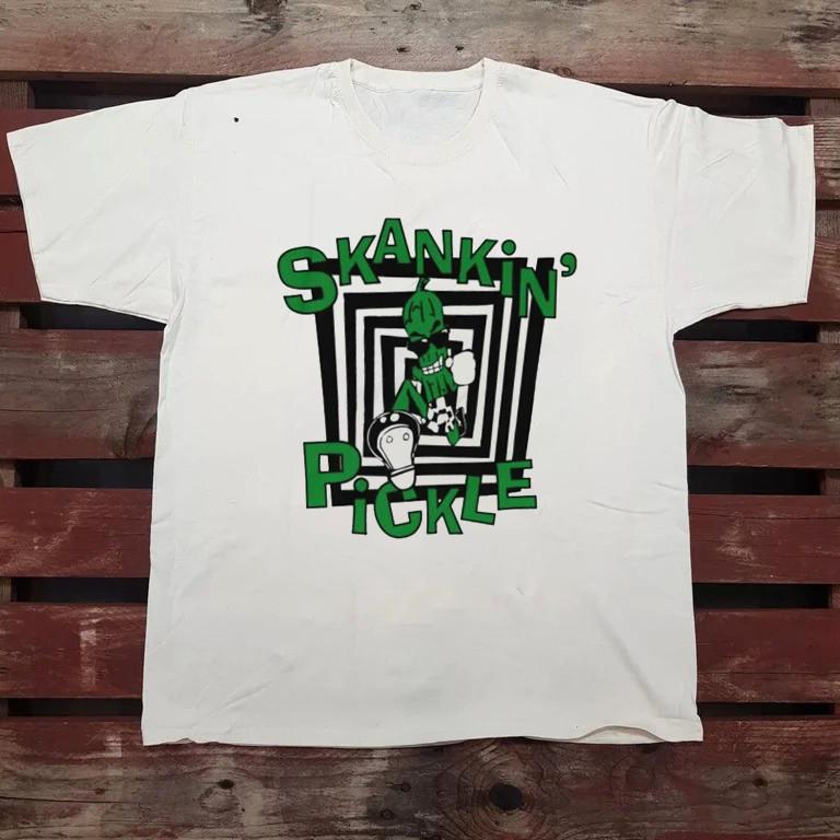 Hot Popular Skankin Pickle Band SKA Punk White Shirt CL670 XXL