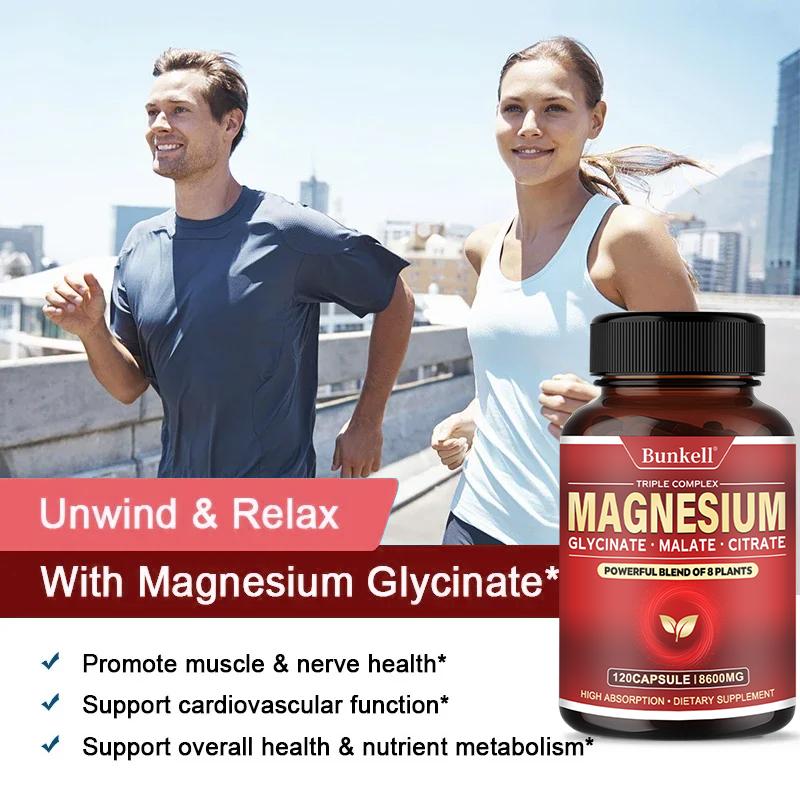 Magnesium Complex 600 mg, 120 capsules - Gluten-free, Non-GMO