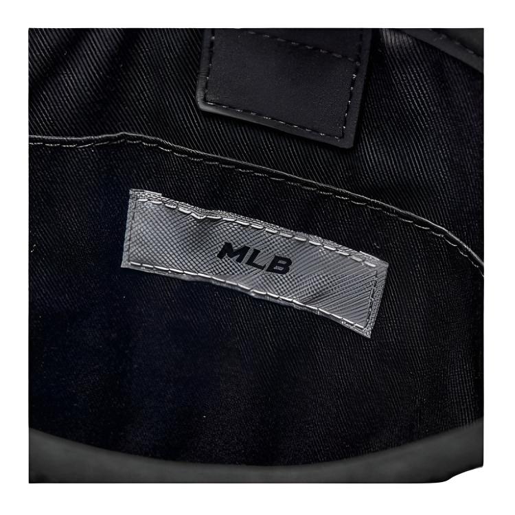 MLB New York Yankees 25FW Fashion Vintage Large Logo Cotton Synthetic Leather Bucket Bag Crossbody Bag Unisex bags Carbon-Gray 3ABMMV55N-50CGS