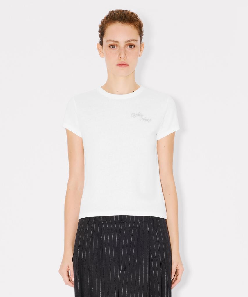 Kenzo Women'S Holiday White Classic T-Shirt_K265Awth02Whx