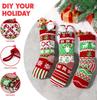 JOYFY 3 Pack 18” Christmas Stockings Large Size Rustic Cable Knit Xmas Stocking in Red & Green for Family Holiday Decorations