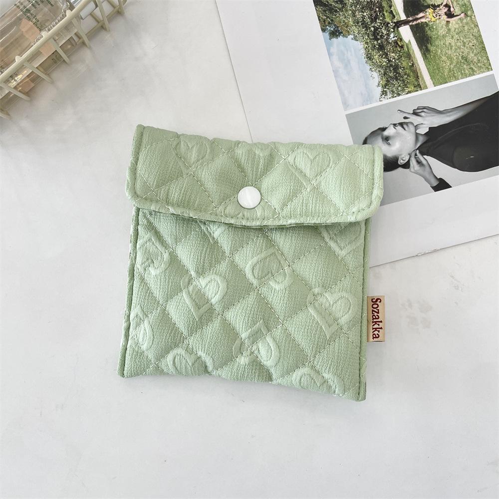 

49 Стеганая жаккардовая косметичка для любви и гигиены, сумка для хранения губной помады, студенческая портативная сумка для менструальных гигиенических прокладок