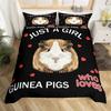 Cartone Porcellino d'India Copripiumino Morbido King Quen Adorabile Set Biancheria da Letto Animale Microfibra Squame di Pesce Sirena Coperta Calda Per Ragazzi Ragazze