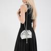 Trend Drawstring Bucket Bag Bag Women'S Rivet Commuter Shoulder Bag High-End Versatile Messenger Bag