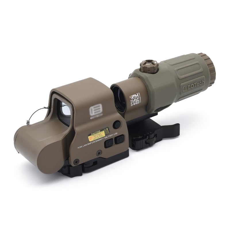 Improved EO EXPS3 558 G33 Type Set Replica Dot Sight, Holographic Sight, Magnifier, Mount Spacer Included, 3x Booster Scope, Black Engraving