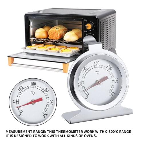 DOSJJIASL Oven Thermometer Stainless Steel Kitchen Meat Grill Microwave Thermometer Glass Dial Household Cookware Chef