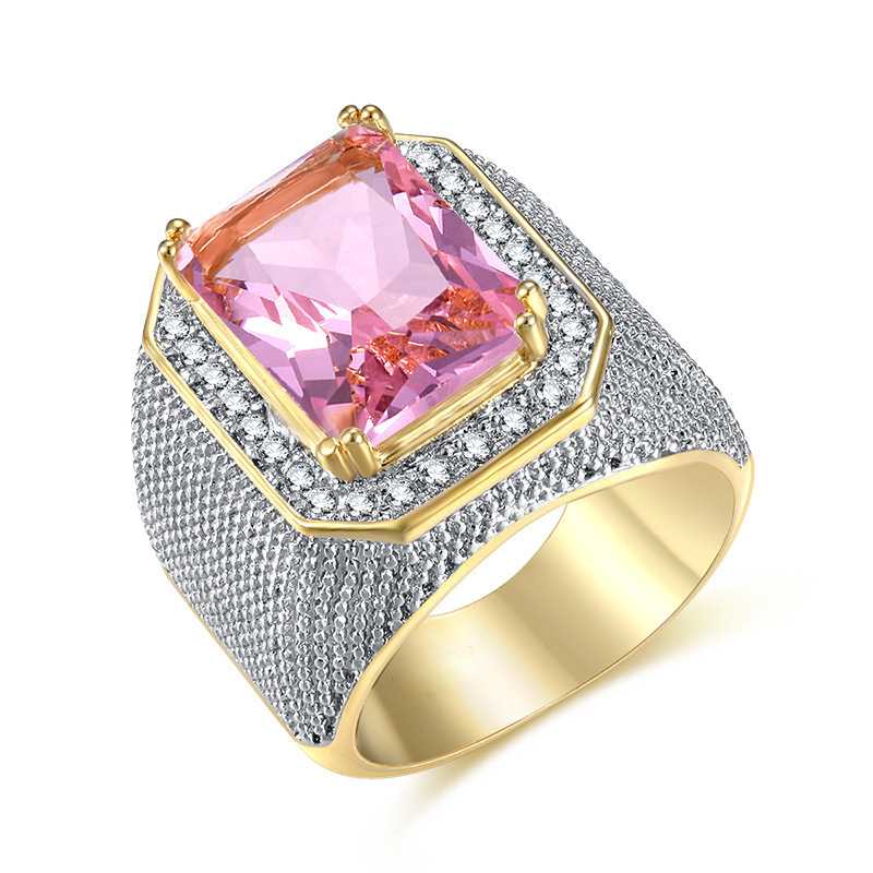 Sace Gems Luksuriøs kobberlegering sirkon bryllup forlovelsesring smykker gave