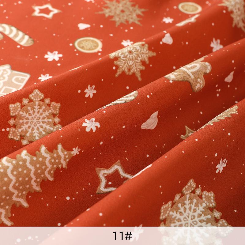 150x50cm Christmas Series Printed Fabric For Christmas Decoration, Tablecloths, Sofa Cover Handmade DIY Sewing Fabrics TJ21839