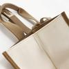 Anya Hindmarch Tote Bag Brown / White canvas/leather Women Used