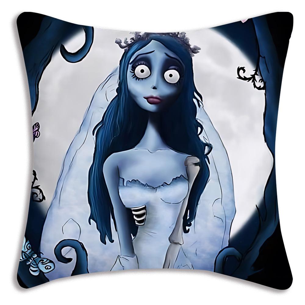 Cute Corpse For B-Bride Pillow Covers Cartoon Sofa Decorative Home Double-sided Printing Short Plush Cute Cushion Cover