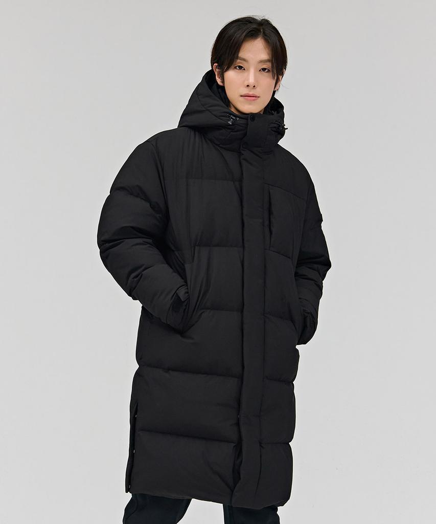 Chasecult Unisex Basic Hooded Long Padded Jumper - Black