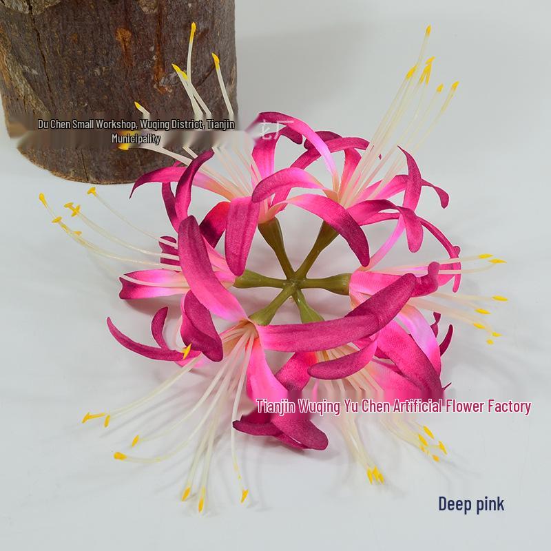 Lycoris Radiata Artificial Flower Head, Hanfu Photography Props & Floral Decor