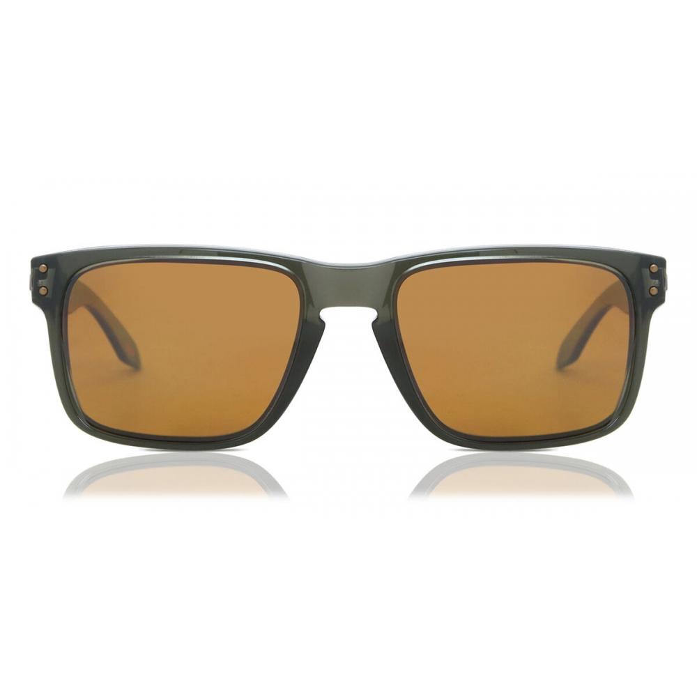 

Oakley Oo9102 Holbrook Polarized 9102w8 Men Sunglasses Olive Ink Green/55-18-137
