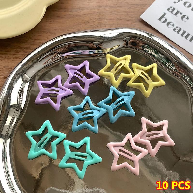 Super Süßes Stern Haarnadeln Set Damen Mädchen Kinder Haarspangen Haarklammern Haarnadeln Haarspangen Accessoires Haarspange Haarklammern Kopfschmuck Kopfbedeckung