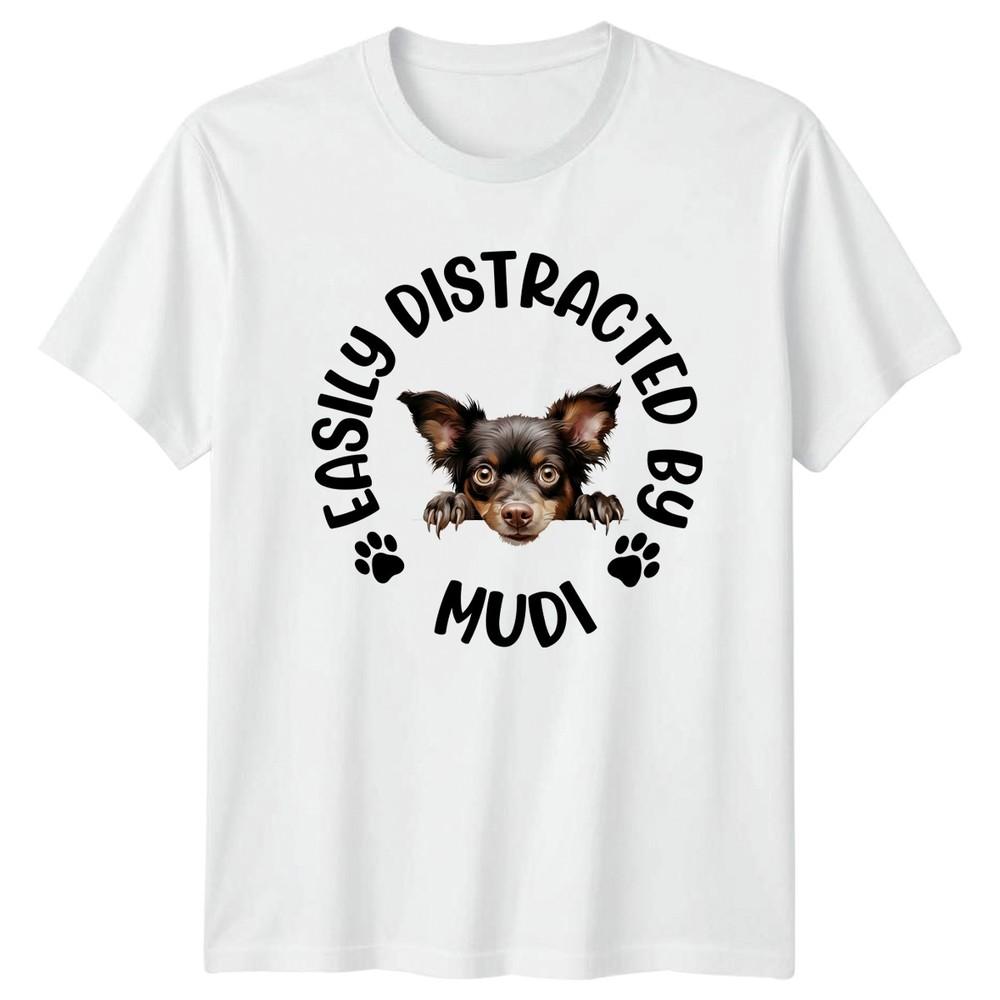 Easily Distracted By Mudi Dogs Unisexs TShirt Unisexs Tee Graphic Unisex Top S