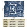 Warm Cozy Blanket Picnic Turning 60 Year Present For Man's 60th Birthday Throw Blanket Pattern  Bedspread For Couch Bed