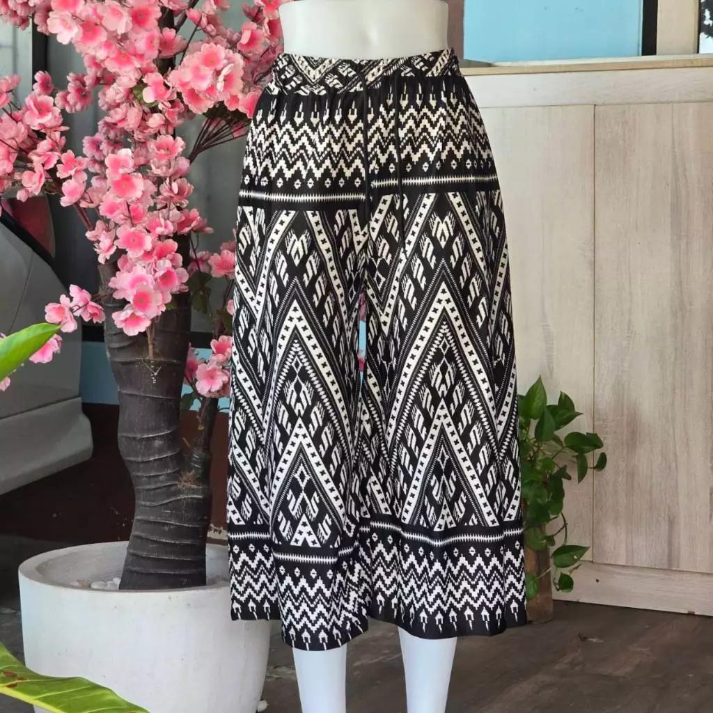 Long Loose Leg Elephant Pants Adjustable Elastic Waistband Strap Women Men Unisex Print Thailand Casual Streetwear Beach Summer Bohemian Retro Vintage
