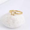 Simple Five Pointed Star Women's Ring Stainless Steel Simple Elegant Ring Accessories Couple Jewelry Gifts