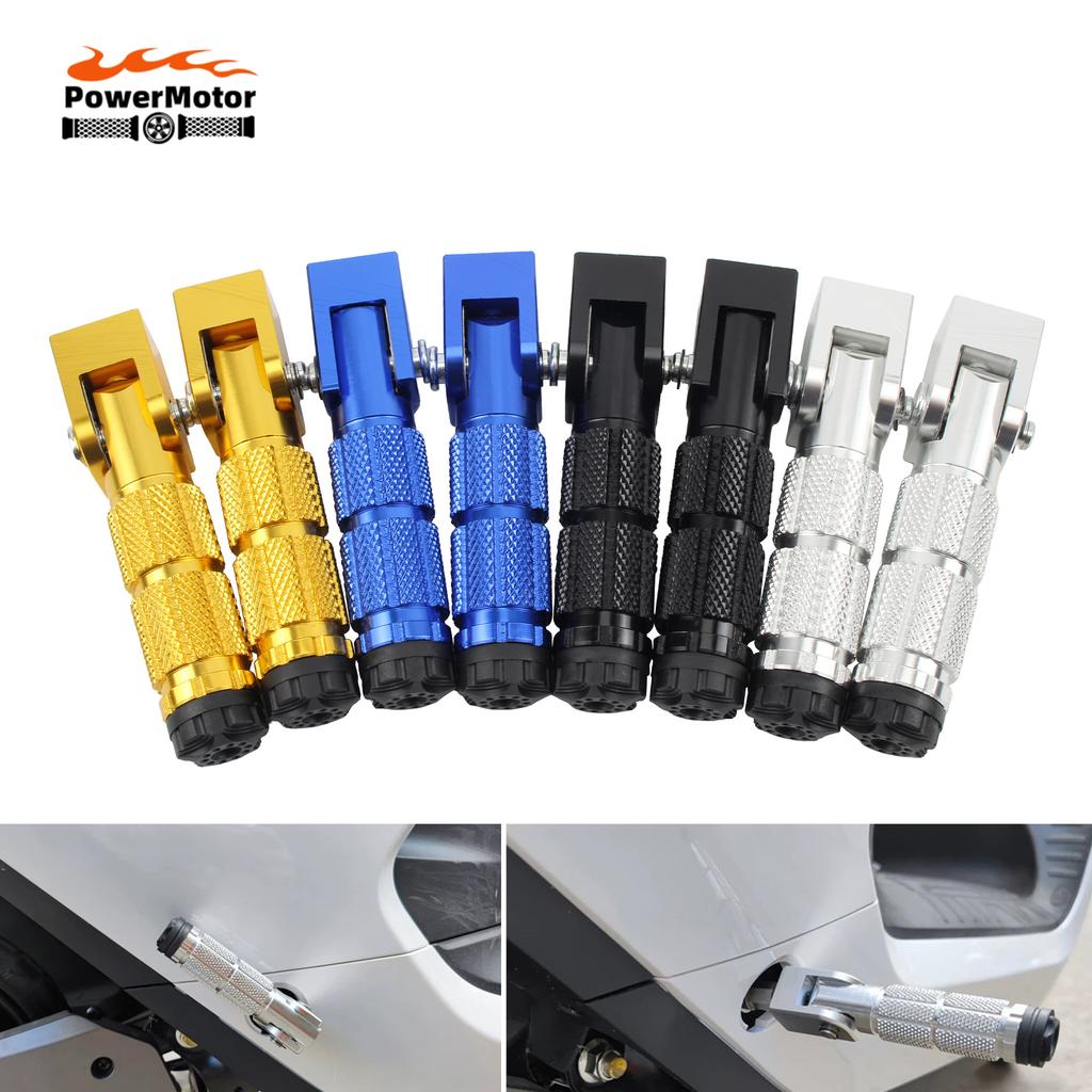Universal 8mm Motorcycle Foldable Foot Pegs M3 Monkey Aluminium Alloy Foot Rest Pedal Motorbike Modified Parts Enduro
