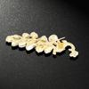 Autumn and winter coat jacket pearl brooch high-end personalized diamond-encrusted peacock brooch crystal brooch spot