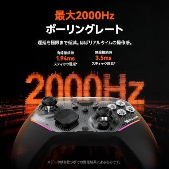BIGBIG WON Storm (Gale 2) Controller 2000Hz High Polling Rate JS13 Pro+ TMR Joystick Equipped 4 Back Buttons (Micro Switch x2 + Mechanical x2)2-Stage