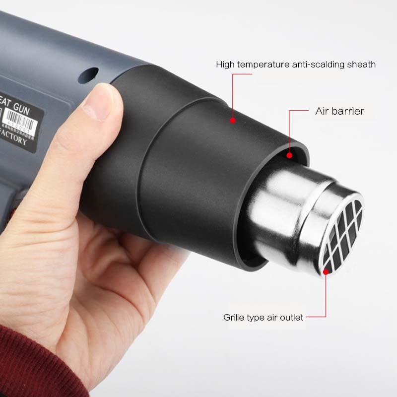 220 V Heißluftpistole Digitalanzeige Einstellbare Temperaturregelung Haartrockner Wärmelöten Schrumpfverpackungs-Thermo-Elektrowerkzeug