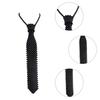 Vintage Pearl Necktie Collarbone Necklace for Women Men Elegant Adjustable Neck Ties Nightclub Party Stage Accessories