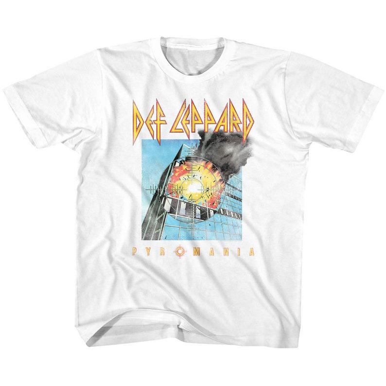 Def Leppard Faded Pyromania White Toddler T-Shirt 150