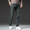 Winter Jeans Men's Warm Fleece Thickened Elastic Denim Pants Fashion Straight Elastic Retro Plush Velvet Pants