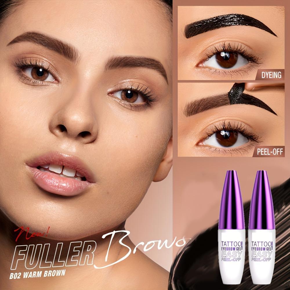 Eyebrow Semi-Permanent Tattoo Gel Paste with Easy Peel-Off Formula for Lasting Waterproof Effect