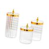 Storage Jar Sugar Container PP Plastic Airtight Food Storage Jars Set for Kitchen Cafe Bar Nuts Pasta Flour Tea Snacks