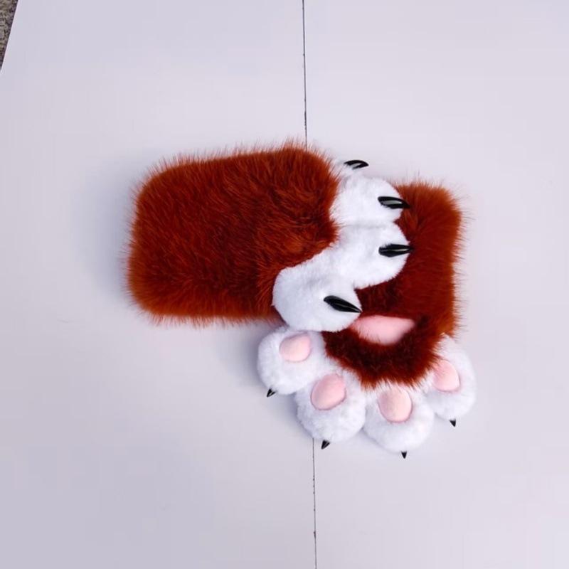Animal claws, squeaking, furry claws with nails, gloves COS cat claws cute plush finished props