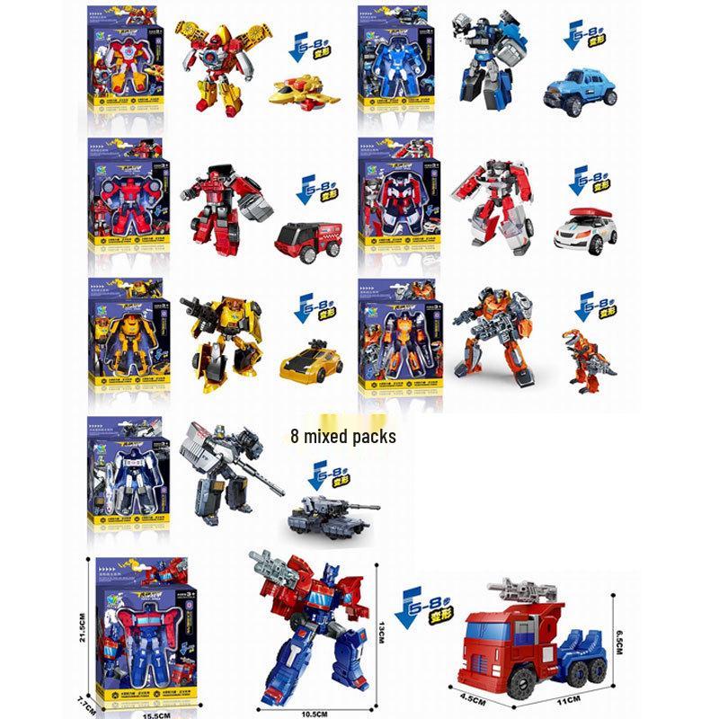 Large Transformable Robot King Kong Car Toy for Children – Educational Gift Box Model