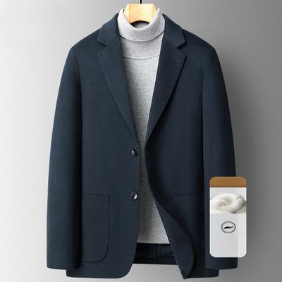 Cashmere Suit Men's Autumn and Winter New Simple Casual Single Suit Men's Jacket