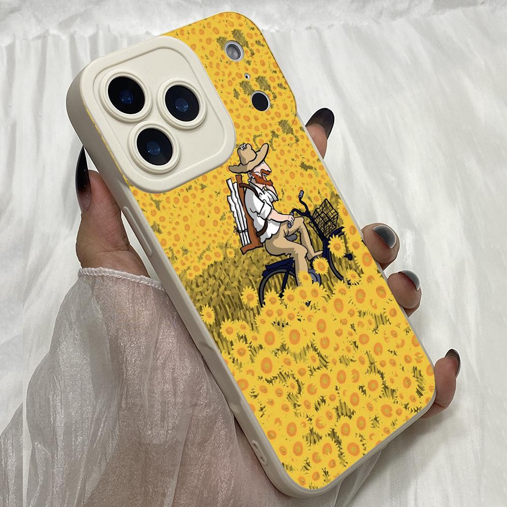 M531 Van Gogh Eyes A7E art Angel Eyes Soft Phone Cases for iPhone Samsung Galaxy Xiaomi Rdemi Huawei Honor Infinix Realme OPPO Vivo All Model TPU Case