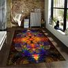 Colorful Mandala Galaxy Pattern Carpet Rug for Home Decoration Suitable for use as an anti-slip for living room bedroom sofas