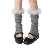 Cotton Knee High Ruffle Socks Candy Color Open Toe Socks All Match Sweet Leg Warmer  Summer
