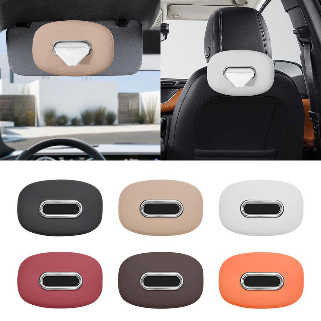 Auto-Taschentuchhalter Organizer Tägliche Nutzung Rücksitz Einfach zu bedienen Quadratisch Praktisch Silikon-Taschentuchbox-Abdeckung für Outdoor-Reisen