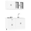 VidaXL Set of 4 "Porto" Kitchen Furniture In White Engineered Wood 3314871
